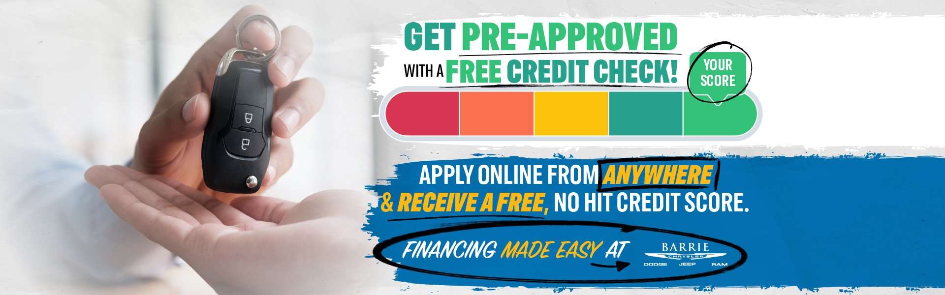 Get Pre-Approved with a Free Credit Check
